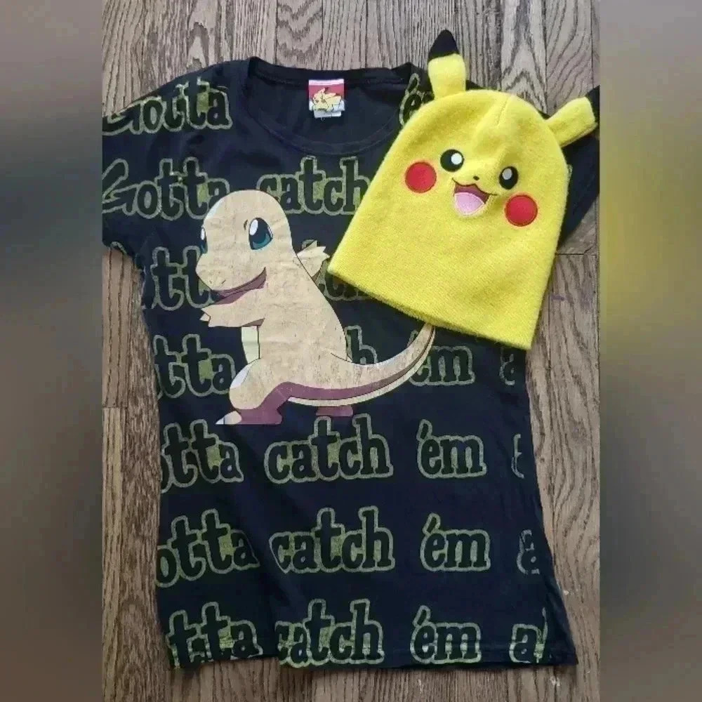 Pokemon tshirt vintage y2k‎ 2007 womens size xl